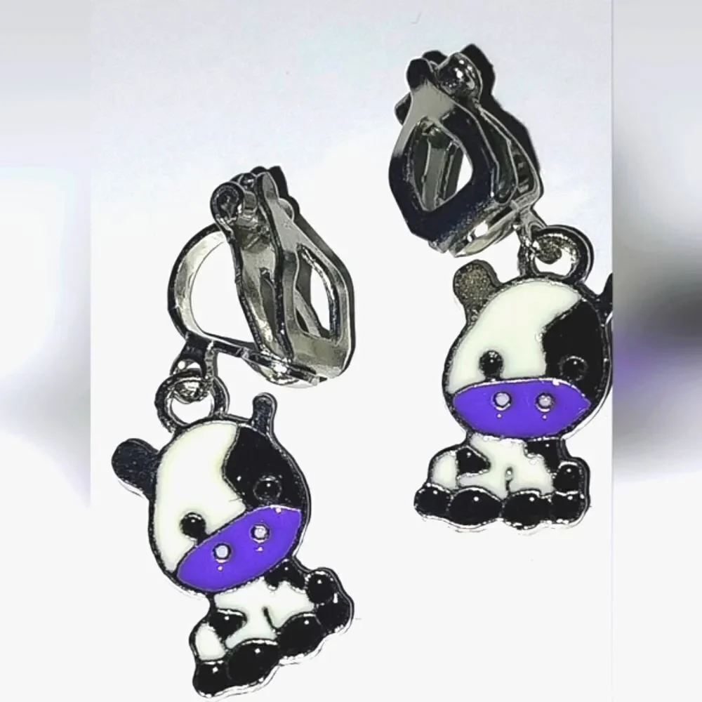 Super cute kid's fashion clip-on earrings